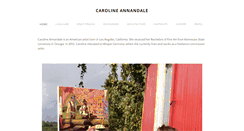Desktop Screenshot of carolineannandale.com